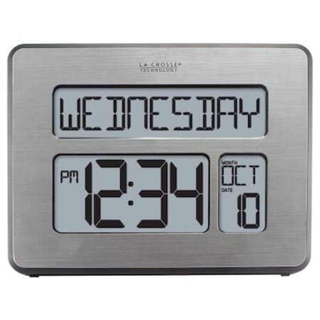 La Crosse Technology La Crosse Technology C86279 Atomic Full Calendar Clock with Extra Large Digits C86279